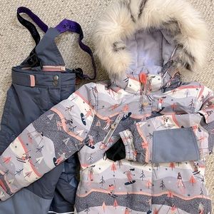 Deux par deux Ski Jaket and pants/ size 6